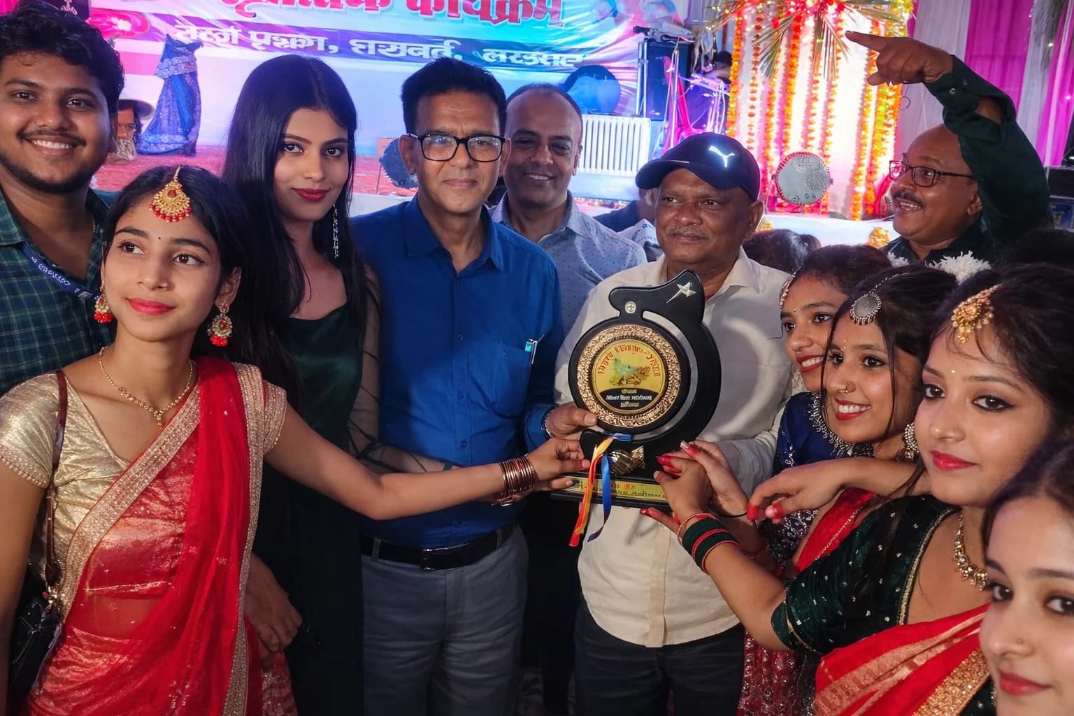 Principal addressing Annual Tech Fest